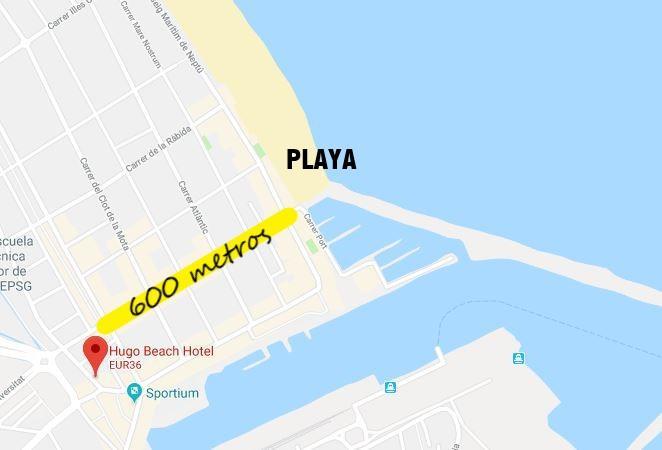 Hugo Beach Hotel & Apartments Гандия Екстериор снимка